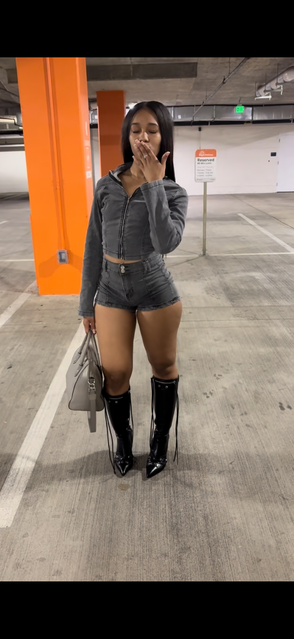 Denim 2 piece set